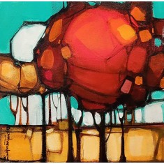 Salman Farooqi, 12 x 12 Inch, Acrylic on Canvas, Landscape Painting, AC-SF-665 Salman Farooqi, 12 x 12 Inch, Acrylic on Canvas, Landscape Painting, AC-SF-665